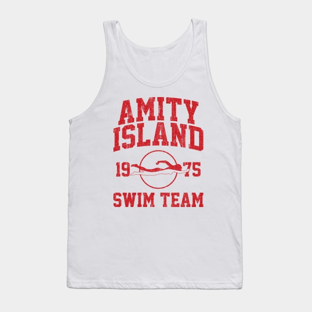 Amity Island Swim Team Tank Top by huckblade